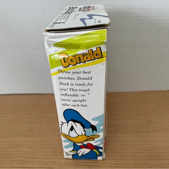 Vintage Intex Disney Donald Duck Bop Bag 48 Inch 1993 Punching Bag New in Box - Picture 4 of 6